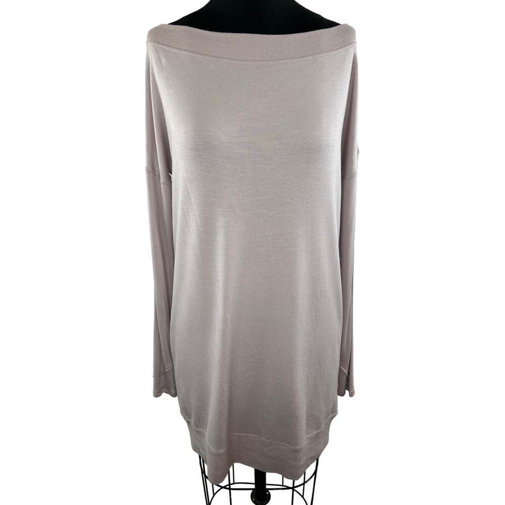 ATHLETA Coaster Luxe Light Pink Long Sleeve Thumbhole Sweatshirt M Medium